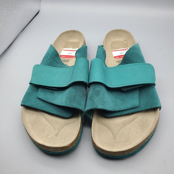 Birkenstock Kyoto Mens Slide Sandals teal comfort sz 11 44 new main image 5